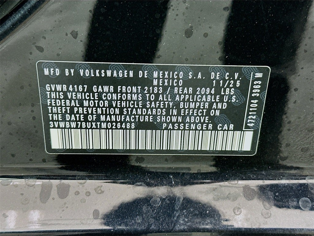 2026 Volkswagen Jetta 1.5T Sport