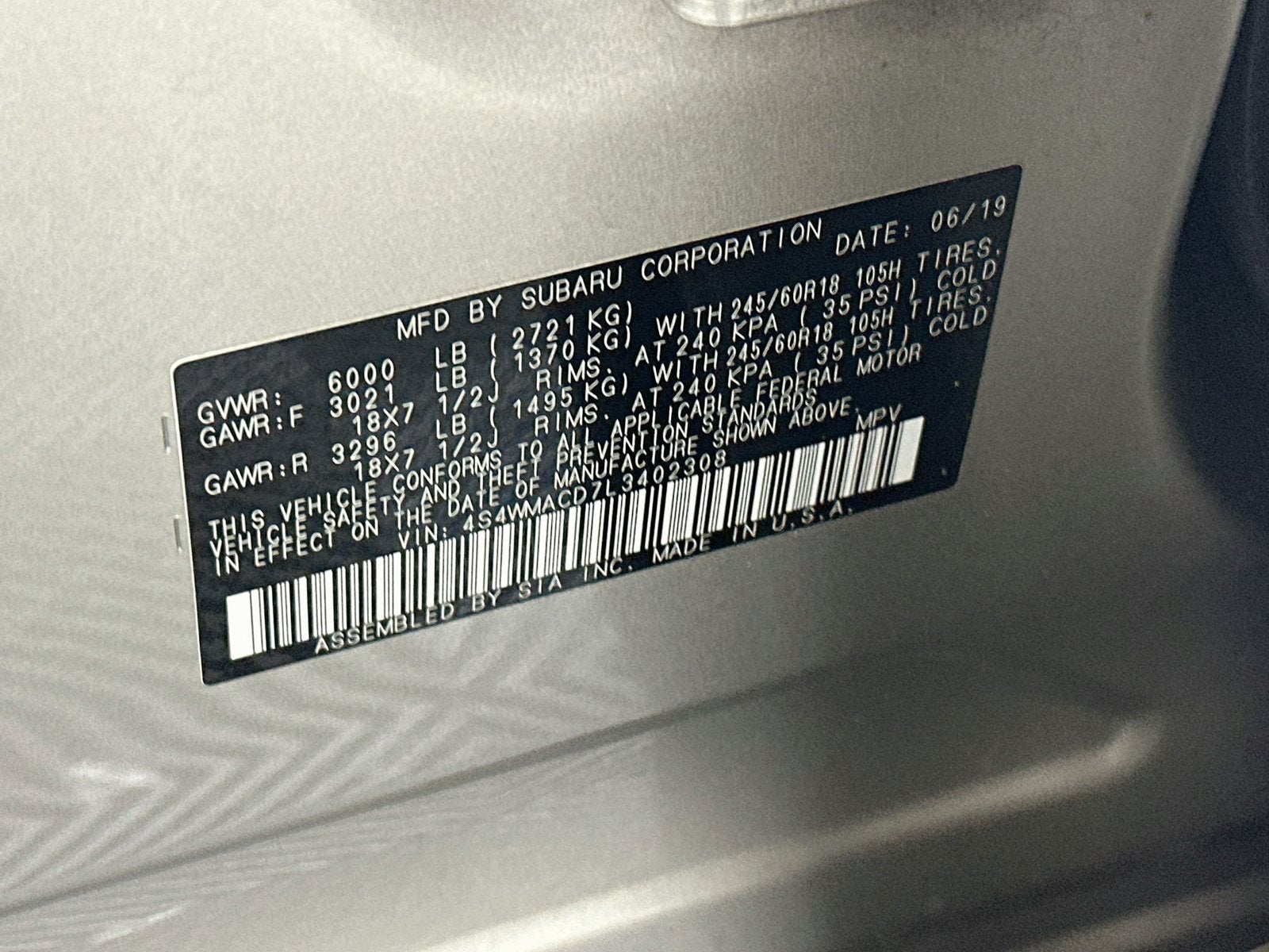 2020 Subaru Ascent Premium