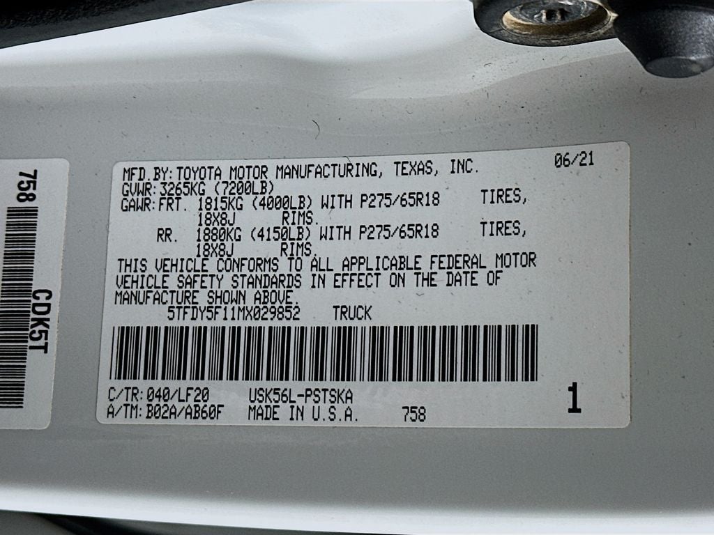 2021 Toyota Tundra TRD Pro