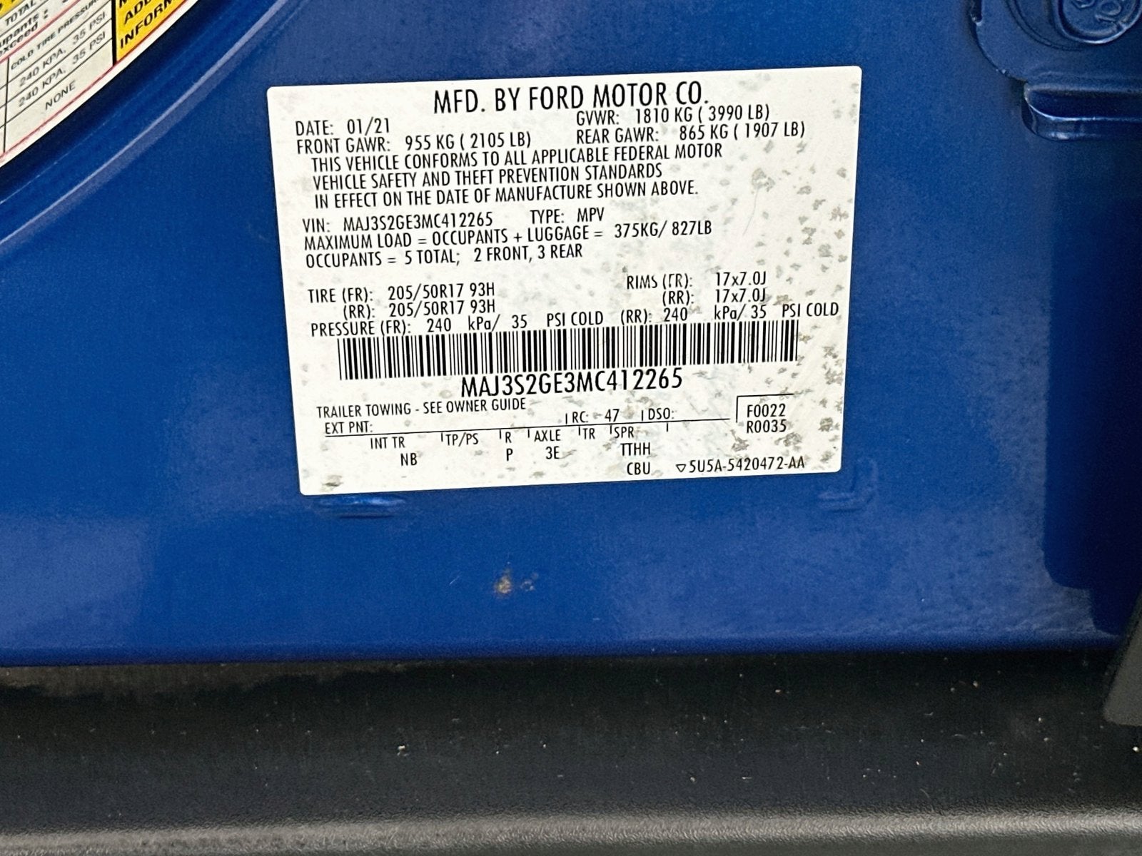 2021 Ford EcoSport SE