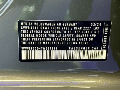 2026 Volkswagen Golf R 2.0T