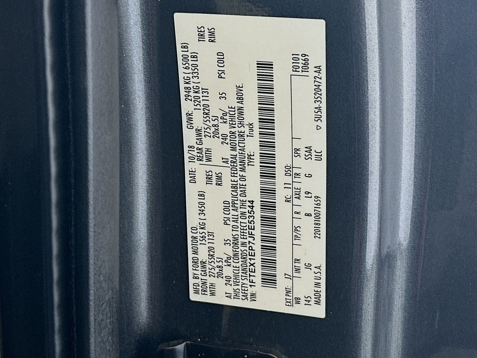2018 Ford F-150 XL