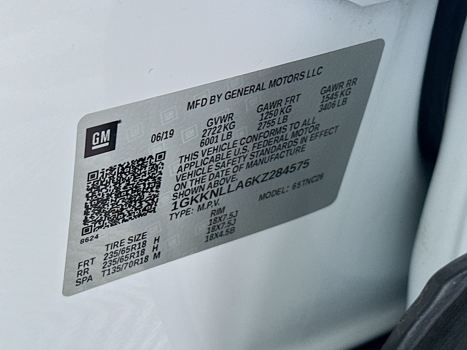 2019 GMC Acadia SLE-2