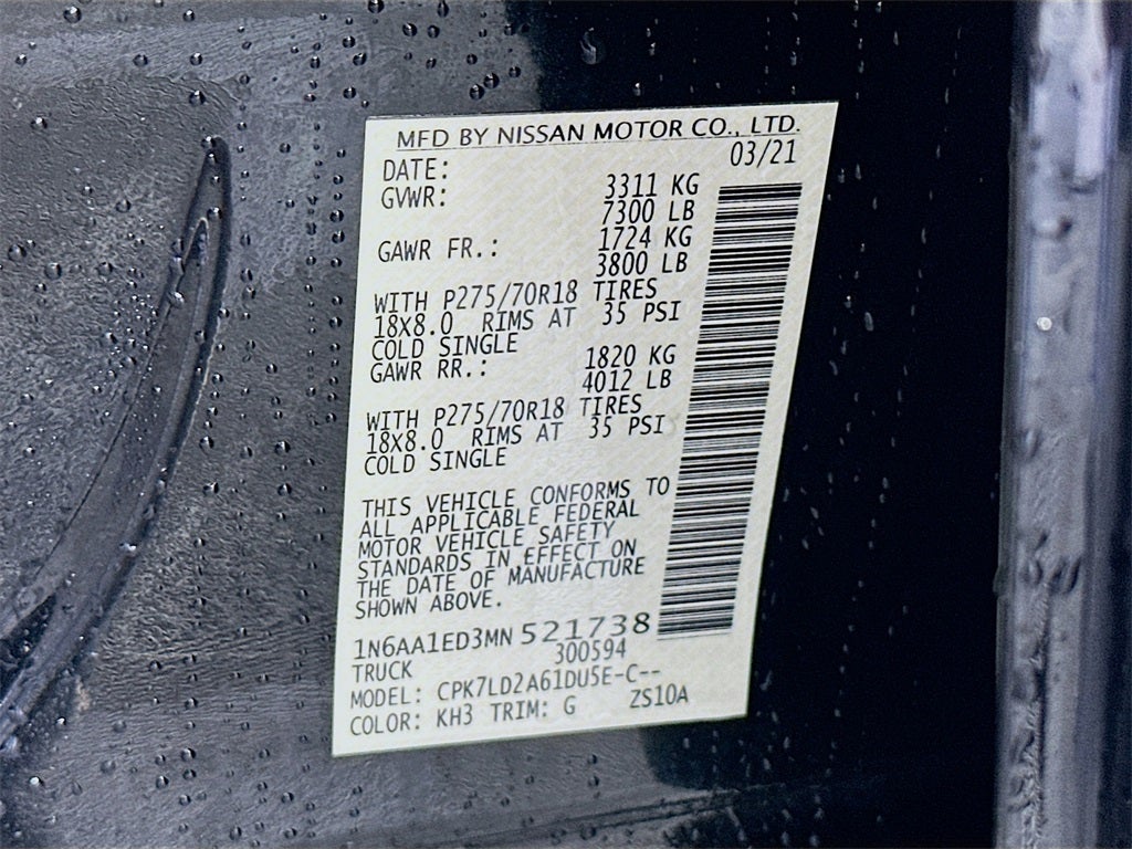 2021 Nissan Titan PRO-4X