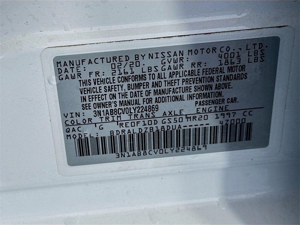 2020 Nissan Sentra SV