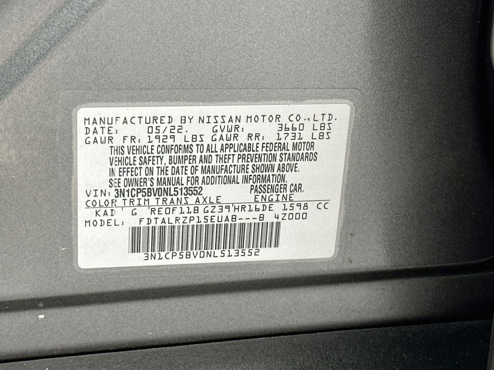 2022 Nissan Kicks S