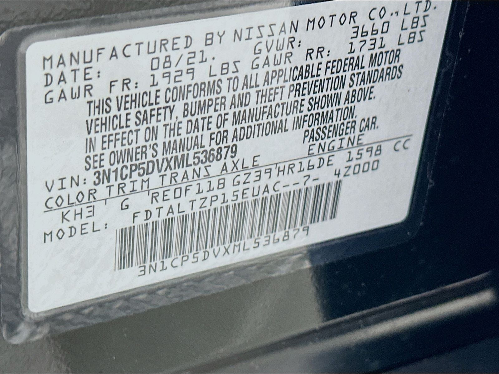 2021 Nissan Kicks SR