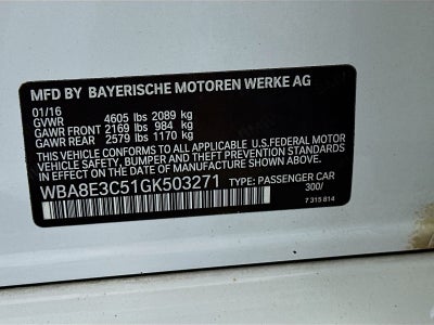 2016 BMW 3 Series 328i xDrive
